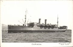 VINTAGE POSTCARD Canada Boat