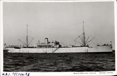 VINTAGE POSTCARD Boat HMS Pertshire