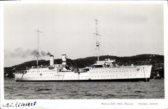 VINTAGE POSTCARD Boat HMS Resource