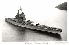 VINTAGE POSTCARD Bateau Jean Bart Armours 17 10 1955
