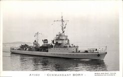 VINTAGE POSTCARD Boat Sloop Ordering Bory