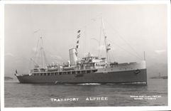 VINTAGE POSTCARD Boat Alphee Transport