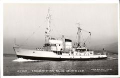 VINTAGE POSTCARD Boat Engineer Elie Monnier