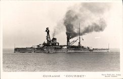 CPA Bateau Cuirasse Courbet