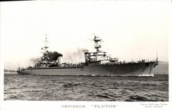 VINTAGE POSTCARD Boat Cruiser Pluto