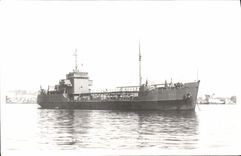 VINTAGE POSTCARD Oil Boat lake Chambon