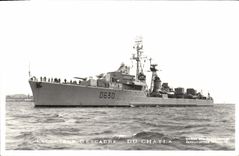 VINTAGE POSTCARD Boat Escort ship Of Squadron Of Chayla