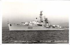 VINTAGE POSTCARD Boat Escort ship Of Duperre Squadron