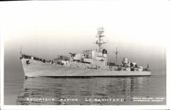 VINTAGE POSTCARD Fast Boat Escort ship the Savoyard one