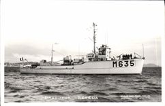 CPA Bateau Dragueur Reseda