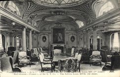 Vapor Francia de Le Havre del barco de la POSTAL de la VENDIMIA de los Transatlantic General Company la sala de estar grande Louis XIV