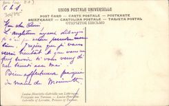 VINTAGE POSTCARD Nattier Louis Henriette Gabrielle Of Lorraine Princess of Turenne Museum of Versailles