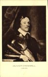 VINTAGE POSTCARD Olivier Cromwell 1599 1658