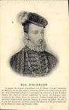 VINTAGE POSTCARD Duke D' Alencon François de France
