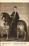 CPA Ecole Francaise Portrait Equestre du Duc D'Alencon Musee Conde Chantilly 