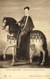 CPA Ecole Francaise Portrait Equestre du Duc D'Alencon Musee Conde Chantilly