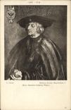 VINTAGE POSTCARD To last Bildniss Kaiser Maximilian I