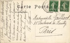 VINTAGE POSTCARD Azay the Curtain the Castle Marguerite de Valois