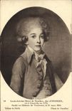 VINTAGE POSTCARD Louis Antoine Henri De Bourbon Duke D' Enghien does not have Chantilly
