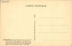 CPA Charles X Roi de France 