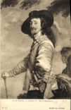 VINTAGE POSTCARD Van Dyck Charles 1st King d' Angleterre