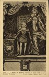 CPA Marie de Medicis Regente et Louis XII enfant