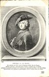 VINTAGE POSTCARD Frederic Large King de Prusse