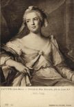 VINTAGE POSTCARD Nattier Portrait of Mrs. Henriette Girl of Louis XV