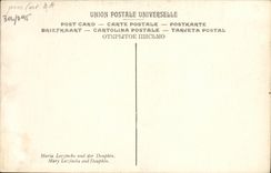 VINTAGE POSTCARD Beautiful Marie Lezinska and the Dolphin Museum of Versailles