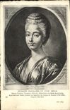 CPA Estampes Francaises Du Siecle Marie Therese Comtesse d'Artois Belle soeur de Marie Antoinette 