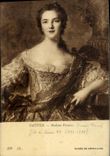 VINTAGE POSTCARD Nattier Mrs Victoire Girl of Louis XV Museum of Versailles