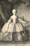 VINTAGE POSTCARD Infante Marie Isabelle little girl of Louis XV
