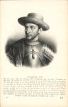 VINTAGE POSTCARD Charles VII Wire of Charles VI