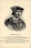 VINTAGE POSTCARD Charles VII King de France does not have Amboise