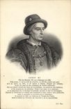 VINTAGE POSTCARD Louis XI Wire of Charles VII does not have Bourges