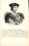 VINTAGE POSTCARD Charles VIII known as the Gracious one
