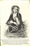VINTAGE POSTCARD Madam de Girardin Delphine Gay