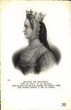 VINTAGE POSTCARD Jeanne De Bourbon Girl of Pierre 1st of Bourbon