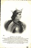 VINTAGE POSTCARD Charles IV Known as the Beautiful one