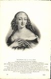 VINTAGE POSTCARD Duchess Of Valliere Girl of honor of the duchess of Orleans
