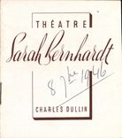 Booklet Theater Sarah Bernhardt Charles Dullin 1946