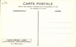 VINTAGE POSTCARD roanne Publicite Campari has