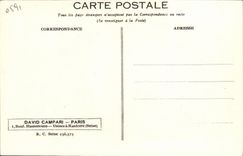 Publicidad de Davis Campari del carro de la POSTAL de la VENDIMIA