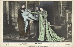 POSTAL Ángel Tisbe de la VENDIMIA con la cámara acorazada inicialmente