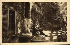 VINTAGE POSTCARD Paris Montmartre Cabaret of Nimble Rabbit the Frede father