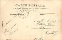 VINTAGE POSTCARD Paris Lived Descent of boat Reciprocity