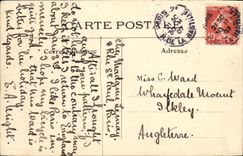 VINTAGE POSTCARD Paris Vecu Sinning Parisian Fishes