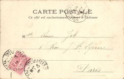 VINTAGE POSTCARD Paris Lived a newsstand TOP