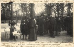 VINTAGE POSTCARD Paris Vecu the stamp market posts Champs Elysées TOP