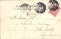 La POSTAL París Vecu de la VENDIMIA el mercado de la estampilla fija la TAPA del Champs Elysées